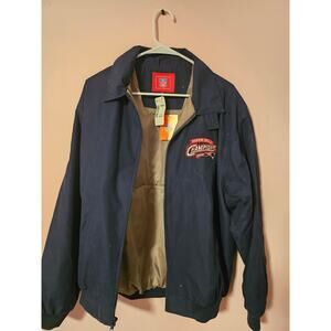 NFL Jacket Super Bowl Champions Men's M Navy Insulated Embroidered Vintage
